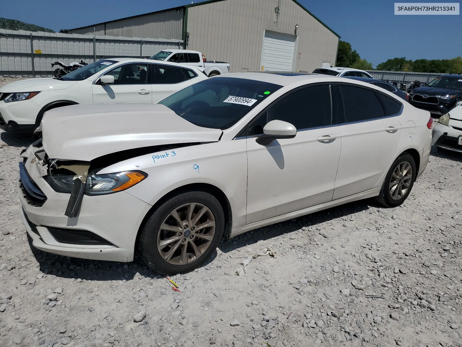 2017 Ford Fusion Se VIN: 3FA6P0H73HR213341 Lot: 67900994