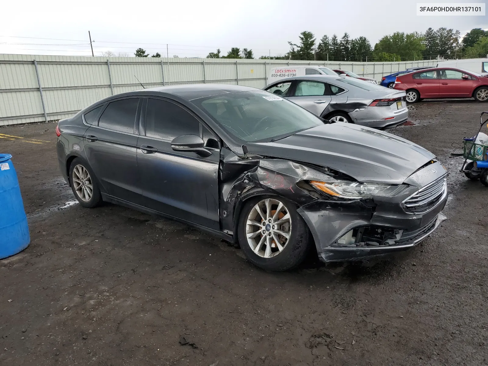 3FA6P0HD0HR137101 2017 Ford Fusion Se