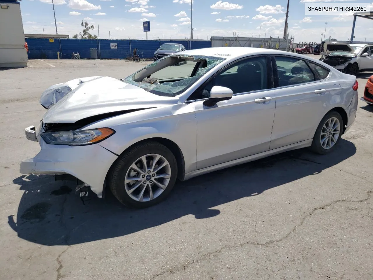 2017 Ford Fusion Se VIN: 3FA6P0H71HR342260 Lot: 67943104