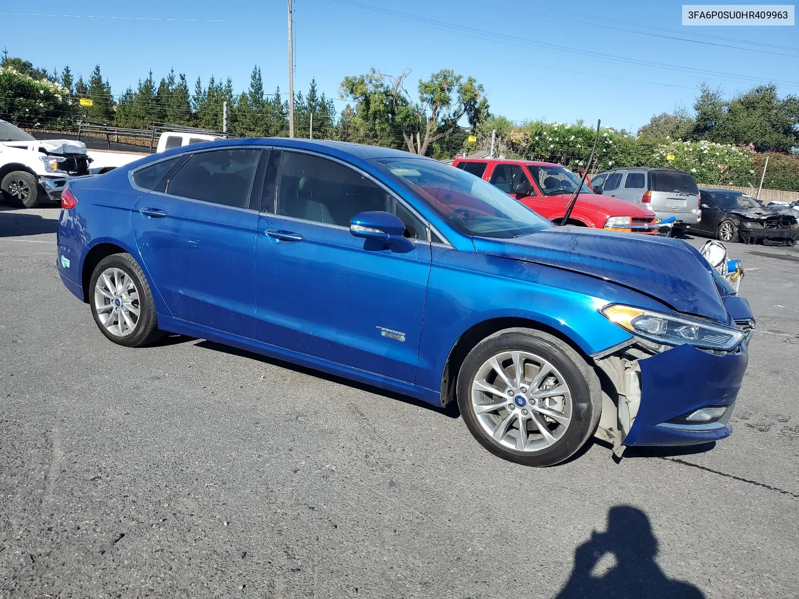 2017 Ford Fusion Titanium Phev VIN: 3FA6P0SU0HR409963 Lot: 67982254