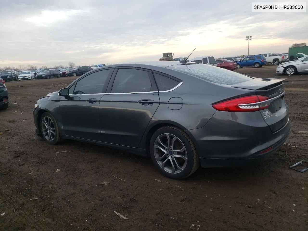 2017 Ford Fusion Se VIN: 3FA6P0HD1HR333600 Lot: 68007404