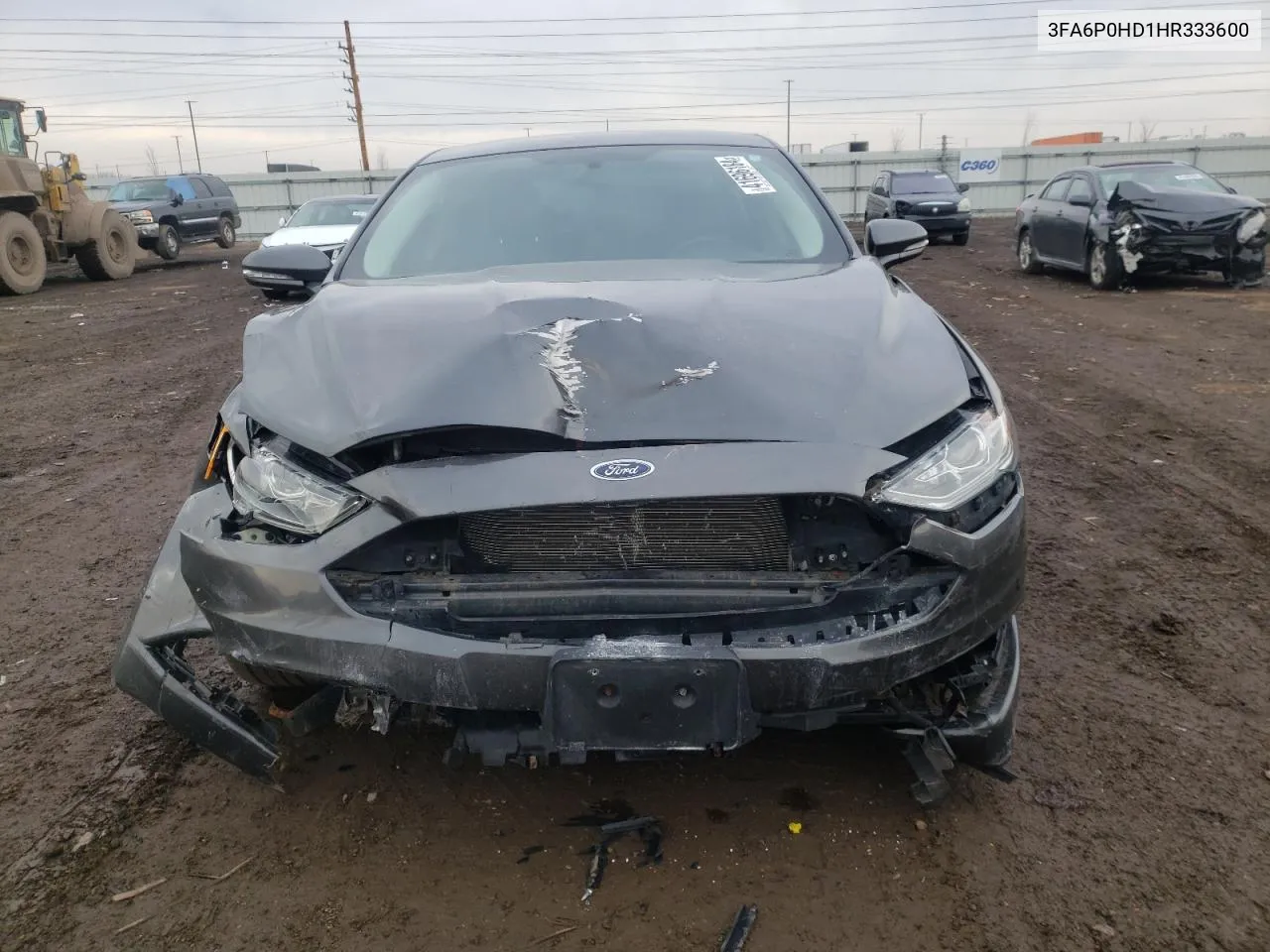 2017 Ford Fusion Se VIN: 3FA6P0HD1HR333600 Lot: 68007404