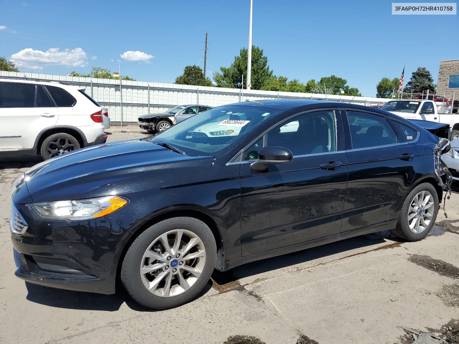 2017 Ford Fusion Se VIN: 3FA6P0H72HR410758 Lot: 68028644