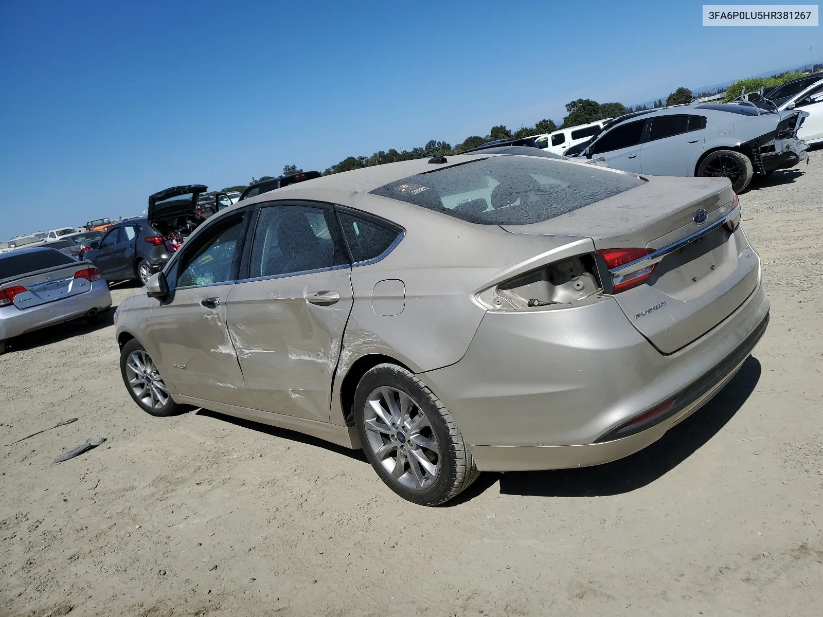 2017 Ford Fusion Se Hybrid VIN: 3FA6P0LU5HR381267 Lot: 68111514