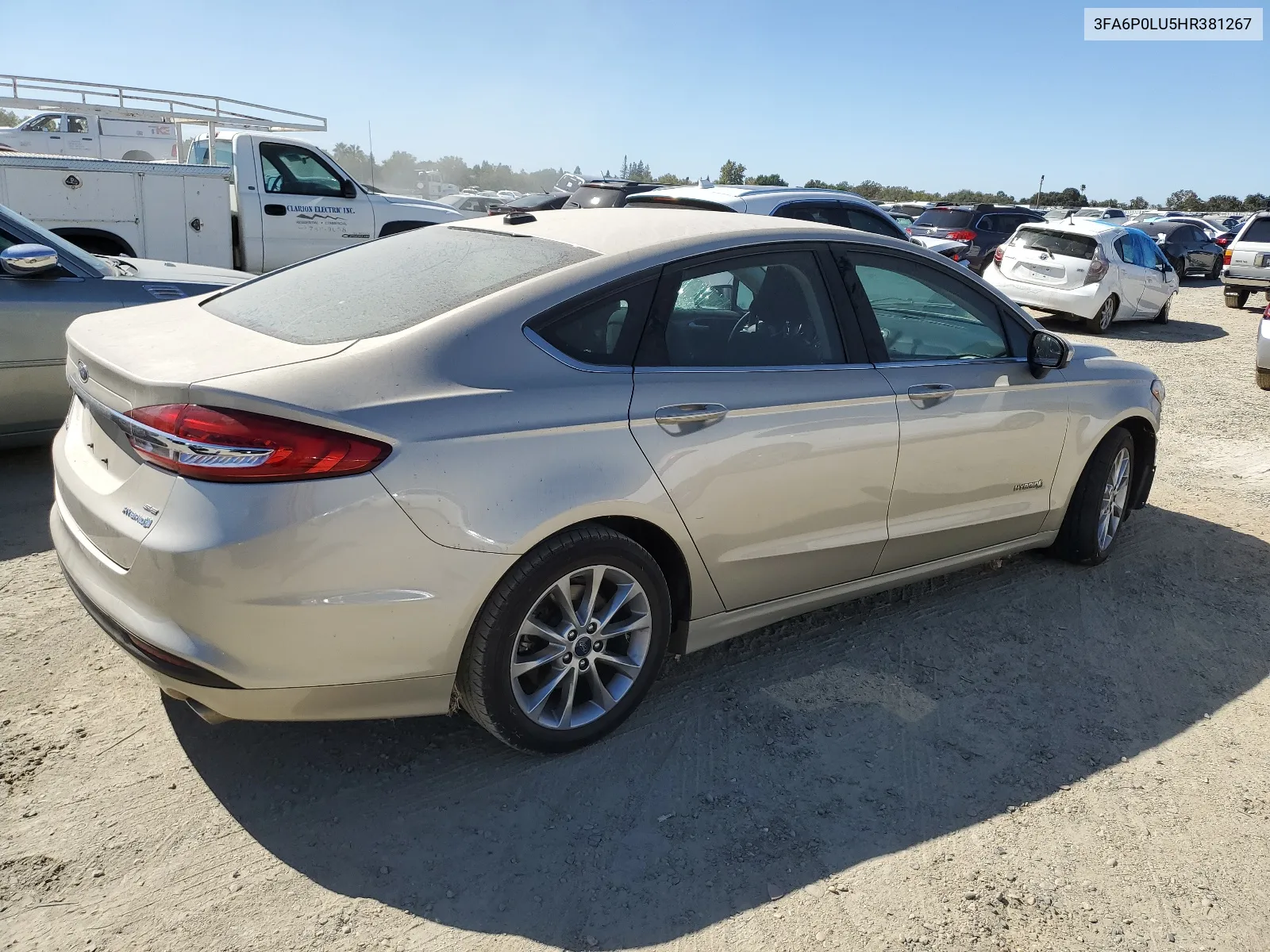 2017 Ford Fusion Se Hybrid VIN: 3FA6P0LU5HR381267 Lot: 68111514