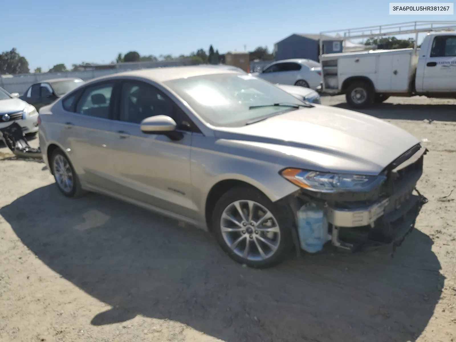 2017 Ford Fusion Se Hybrid VIN: 3FA6P0LU5HR381267 Lot: 68111514