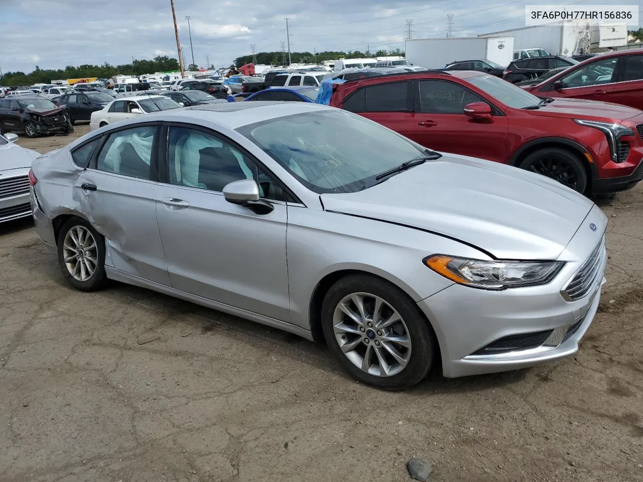 2017 Ford Fusion Se VIN: 3FA6P0H77HR156836 Lot: 68255764