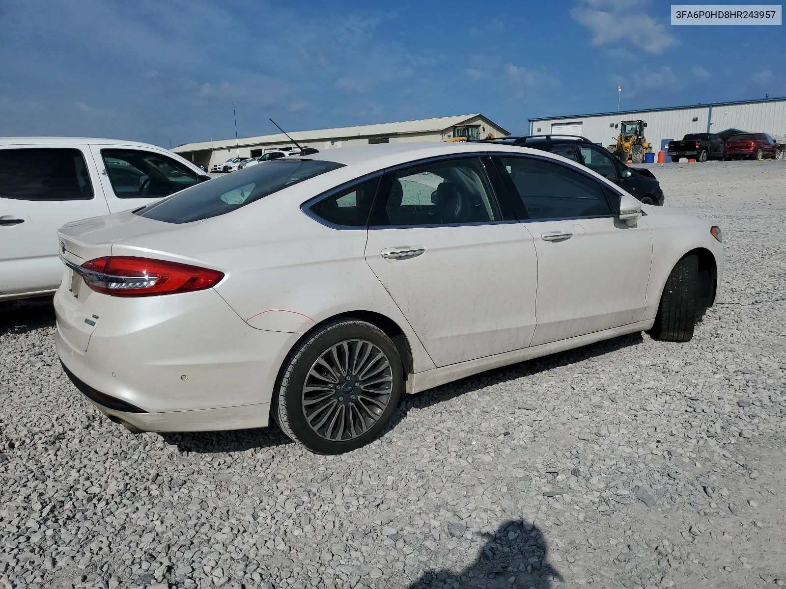 2017 Ford Fusion Se VIN: 3FA6P0HD8HR243957 Lot: 68348774