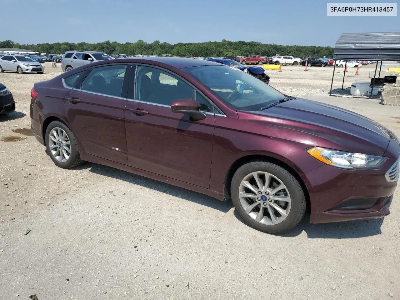 2017 Ford Fusion Se VIN: 3FA6P0H73HR413457 Lot: 68567024