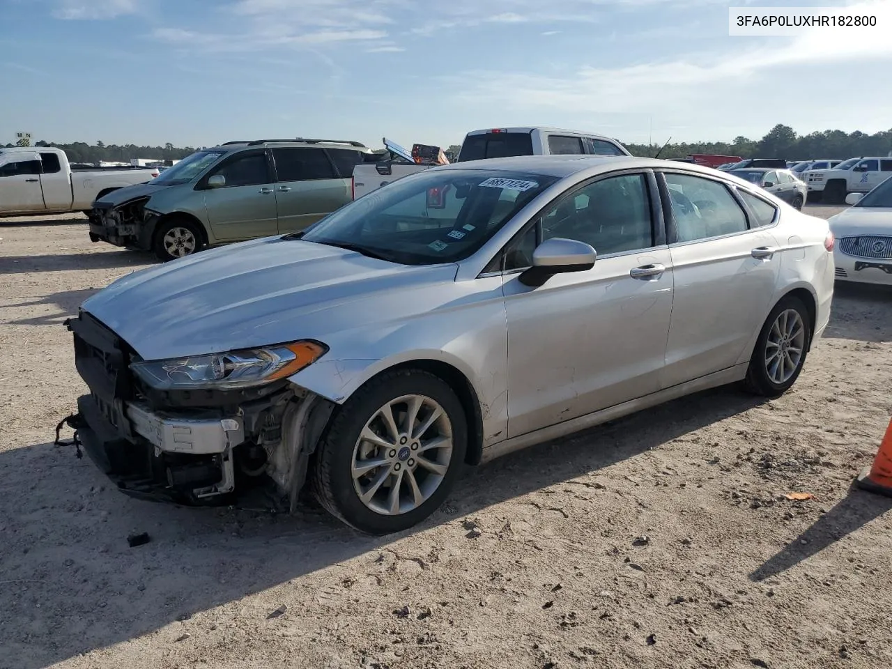 2017 Ford Fusion Se Hybrid VIN: 3FA6P0LUXHR182800 Lot: 68571224