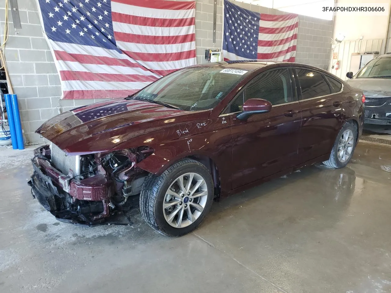 3FA6P0HDXHR306606 2017 Ford Fusion Se