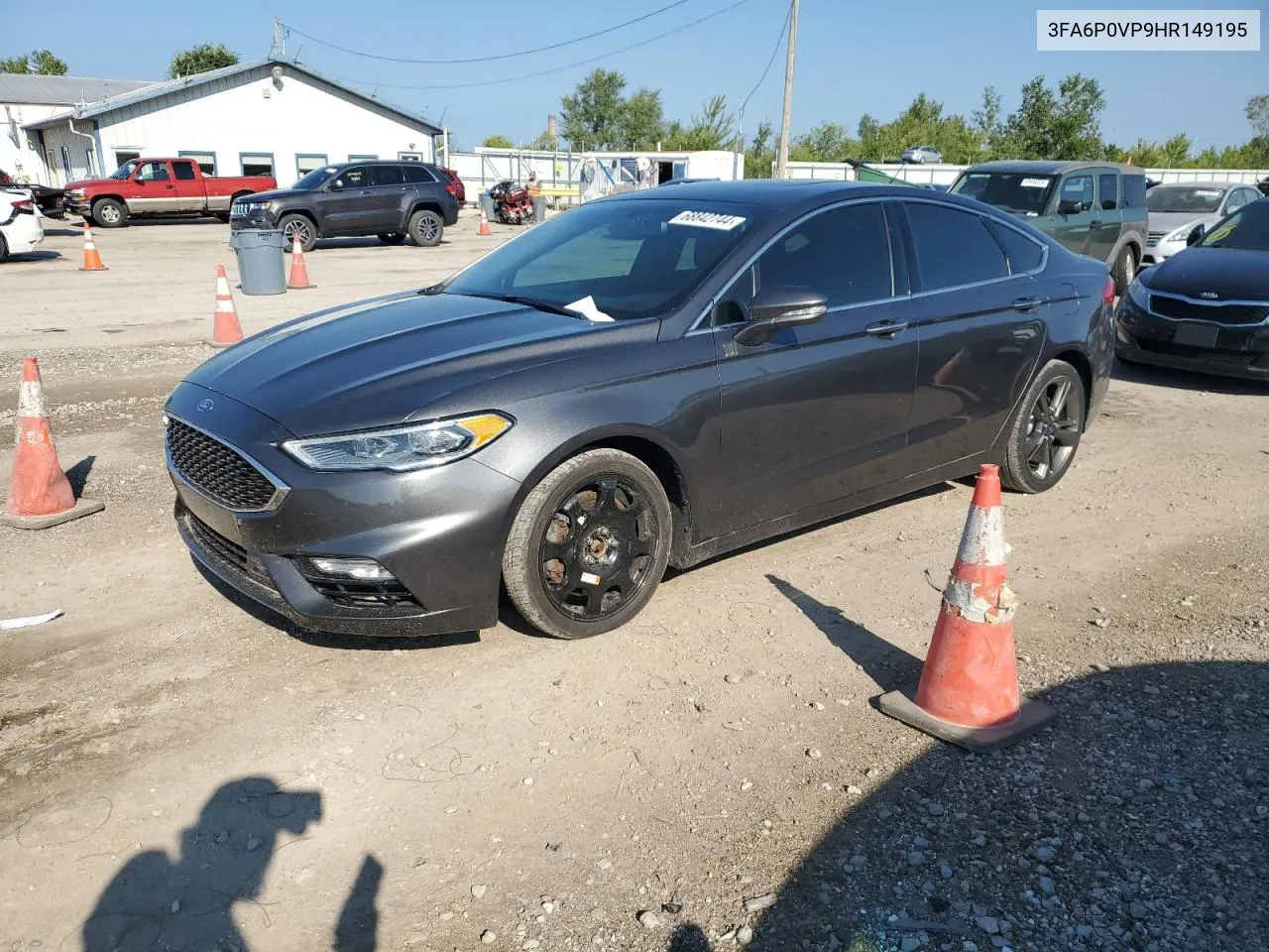 2017 Ford Fusion Sport VIN: 3FA6P0VP9HR149195 Lot: 68842744