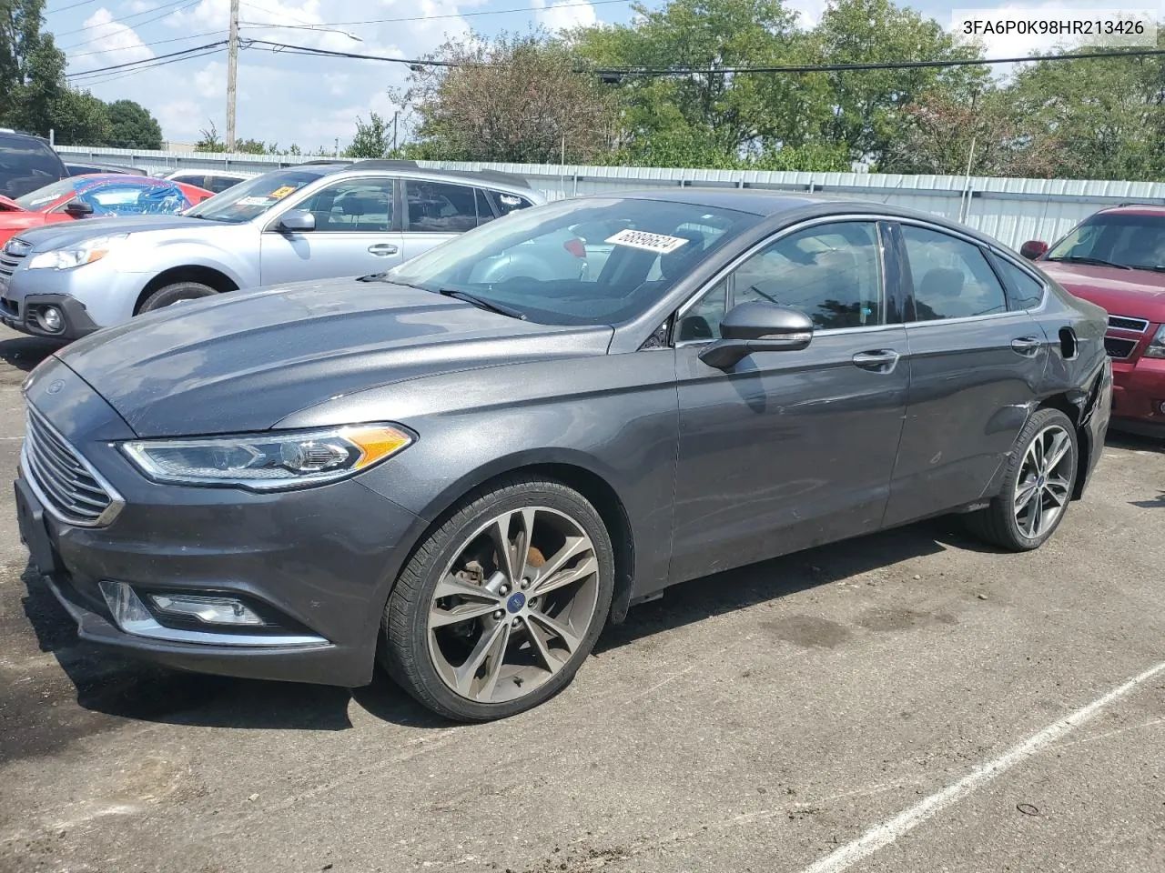 2017 Ford Fusion Titanium VIN: 3FA6P0K98HR213426 Lot: 68896624