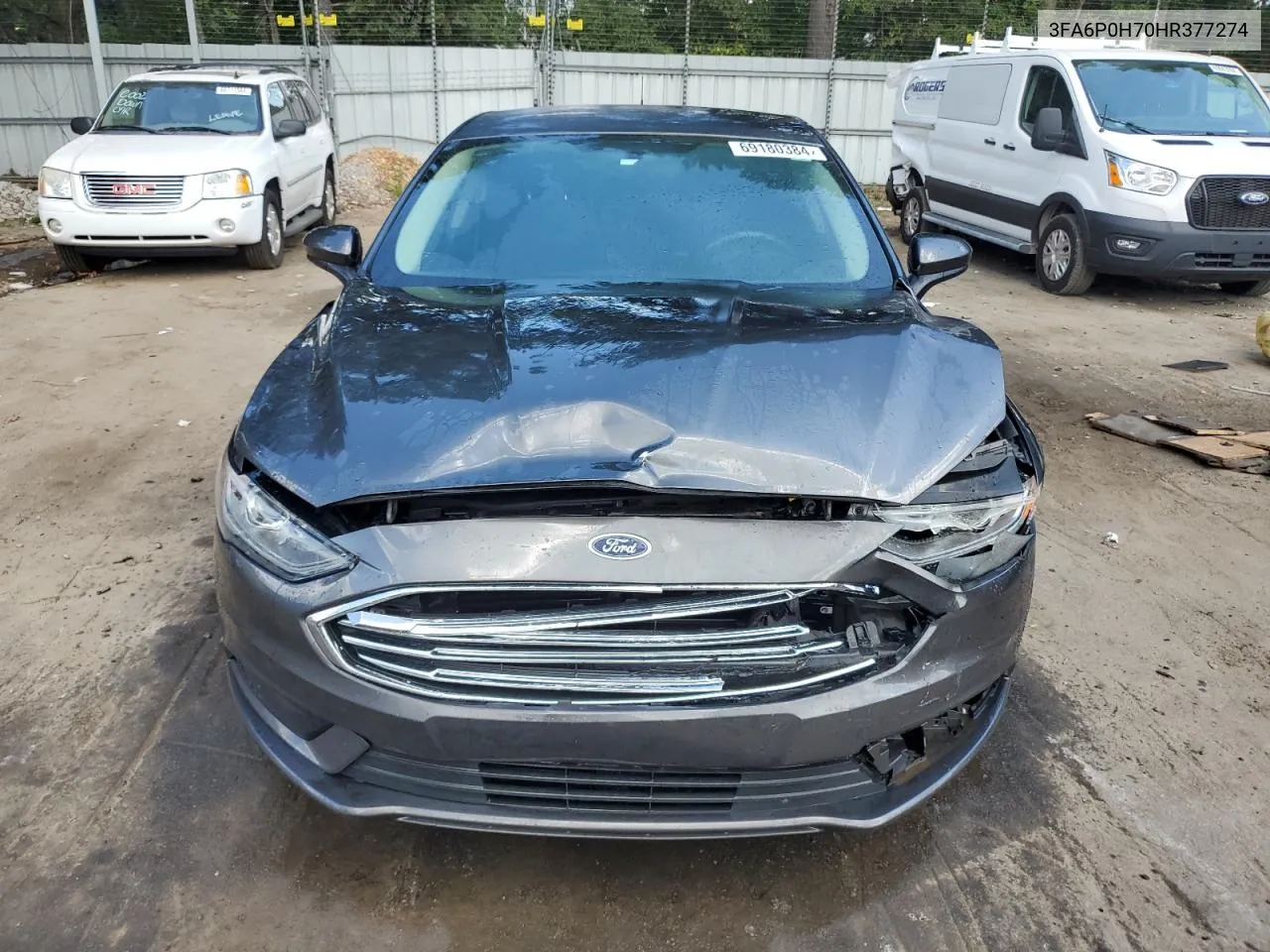 2017 Ford Fusion Se VIN: 3FA6P0H70HR377274 Lot: 69180384