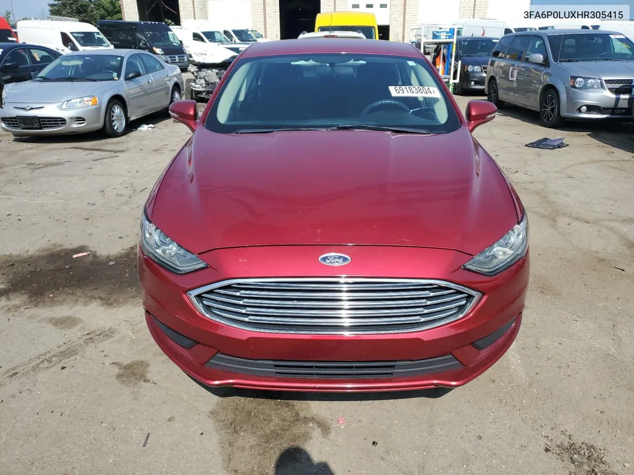 2017 Ford Fusion Se Hybrid VIN: 3FA6P0LUXHR305415 Lot: 69183804