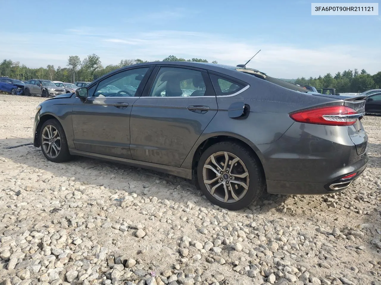 2017 Ford Fusion Se VIN: 3FA6P0T90HR211121 Lot: 69188984