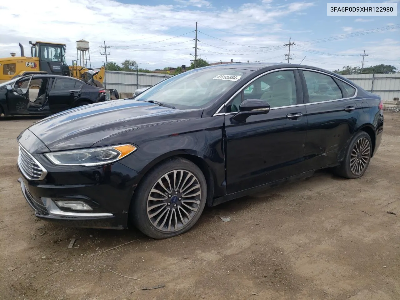 2017 Ford Fusion Titanium VIN: 3FA6P0D9XHR122980 Lot: 69195584