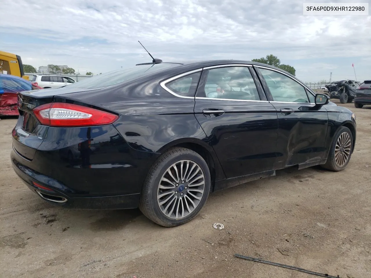 2017 Ford Fusion Titanium VIN: 3FA6P0D9XHR122980 Lot: 69195584