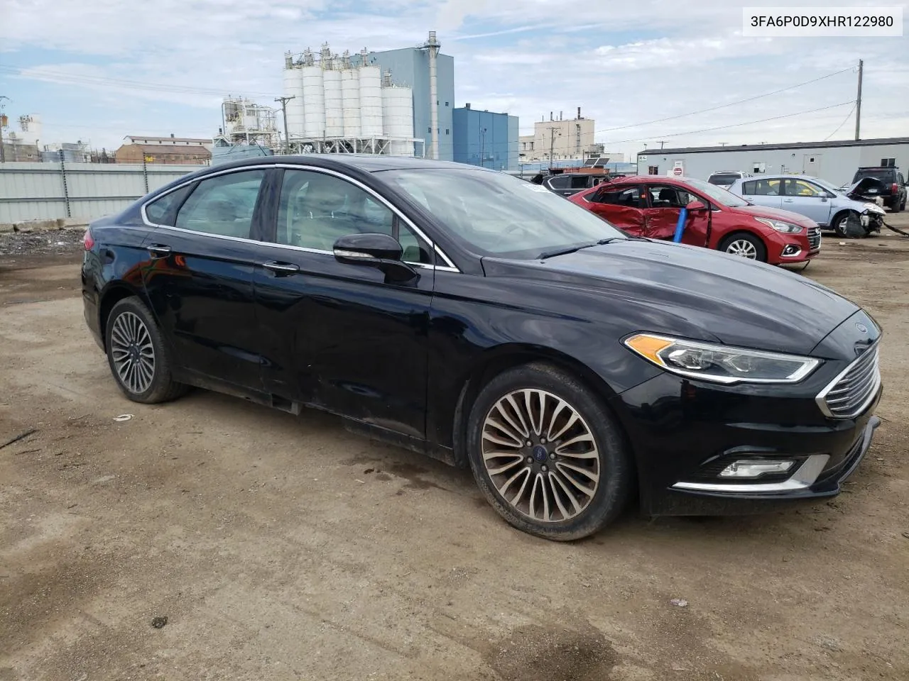 2017 Ford Fusion Titanium VIN: 3FA6P0D9XHR122980 Lot: 69195584