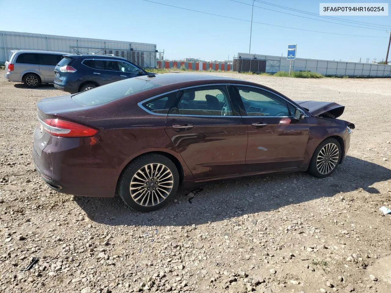 3FA6P0T94HR160254 2017 Ford Fusion Se