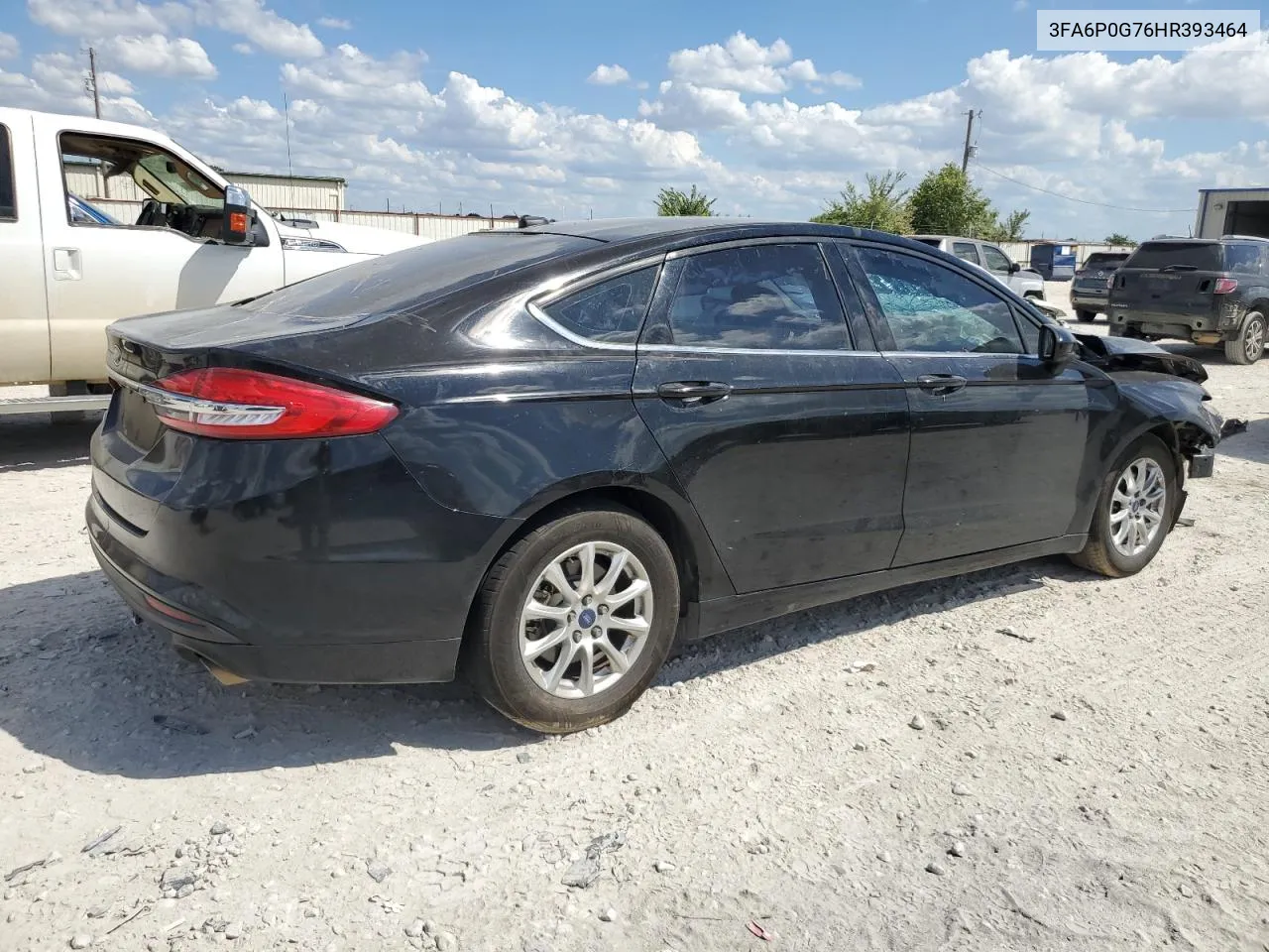 2017 Ford Fusion S VIN: 3FA6P0G76HR393464 Lot: 69329494