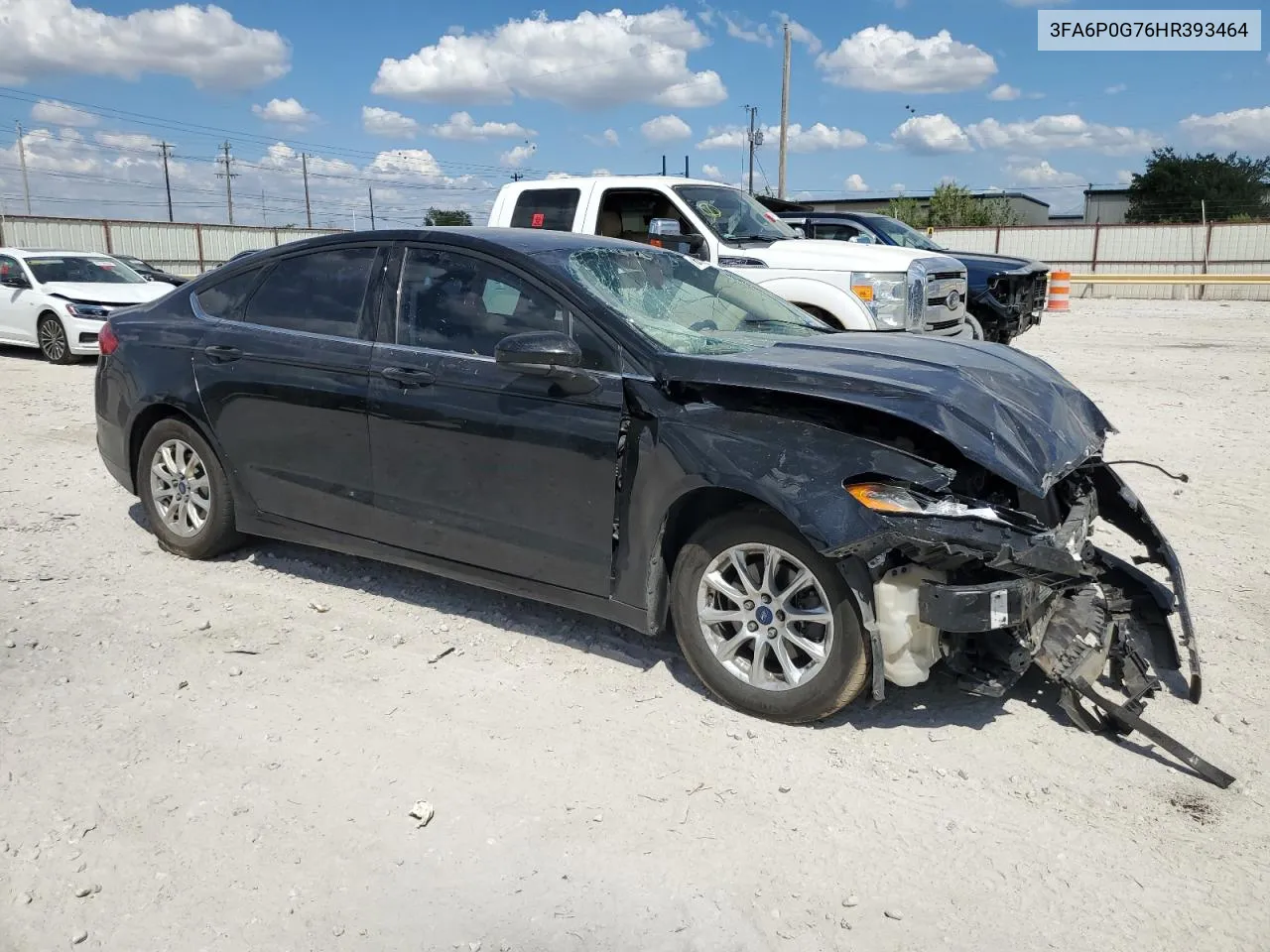 2017 Ford Fusion S VIN: 3FA6P0G76HR393464 Lot: 69329494