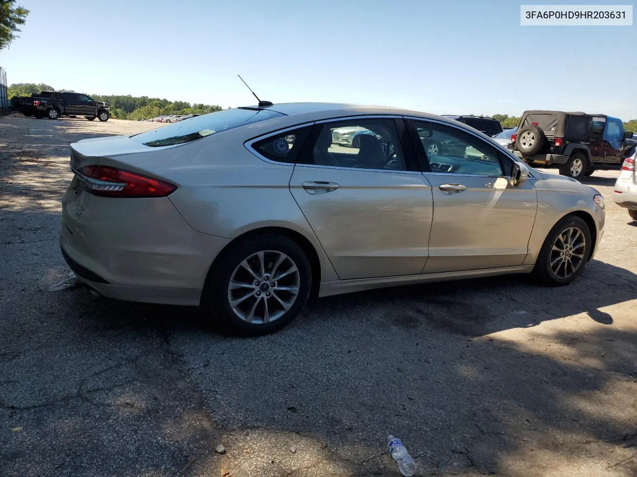 3FA6P0HD9HR203631 2017 Ford Fusion Se