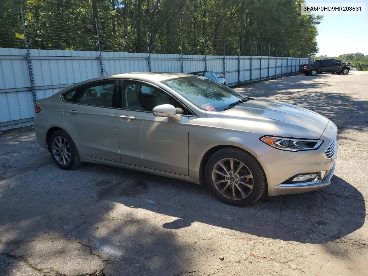 2017 Ford Fusion Se VIN: 3FA6P0HD9HR203631 Lot: 69521224