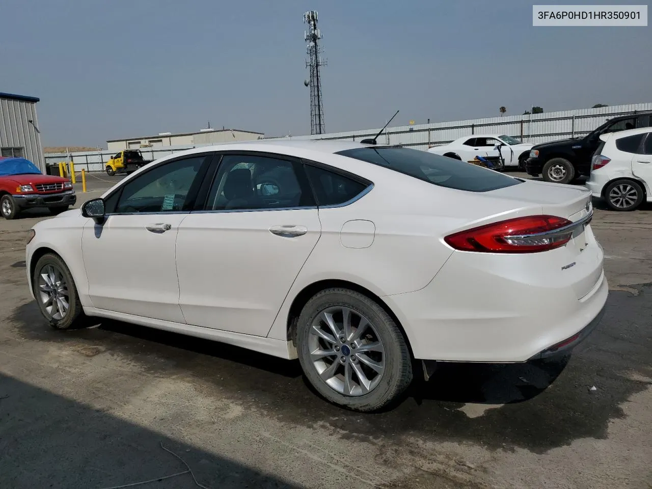 2017 Ford Fusion Se VIN: 3FA6P0HD1HR350901 Lot: 69612394