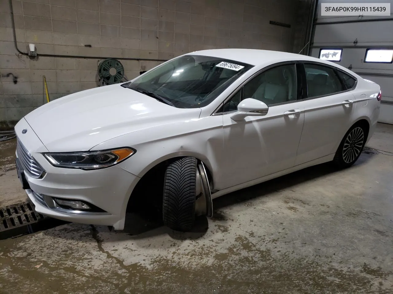 2017 Ford Fusion Titanium VIN: 3FA6P0K99HR115439 Lot: 69675094