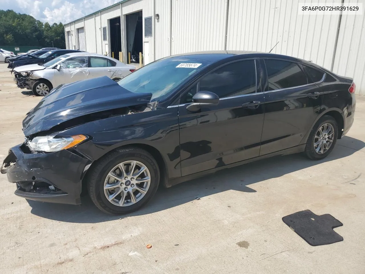 2017 Ford Fusion S VIN: 3FA6P0G72HR391629 Lot: 69785674