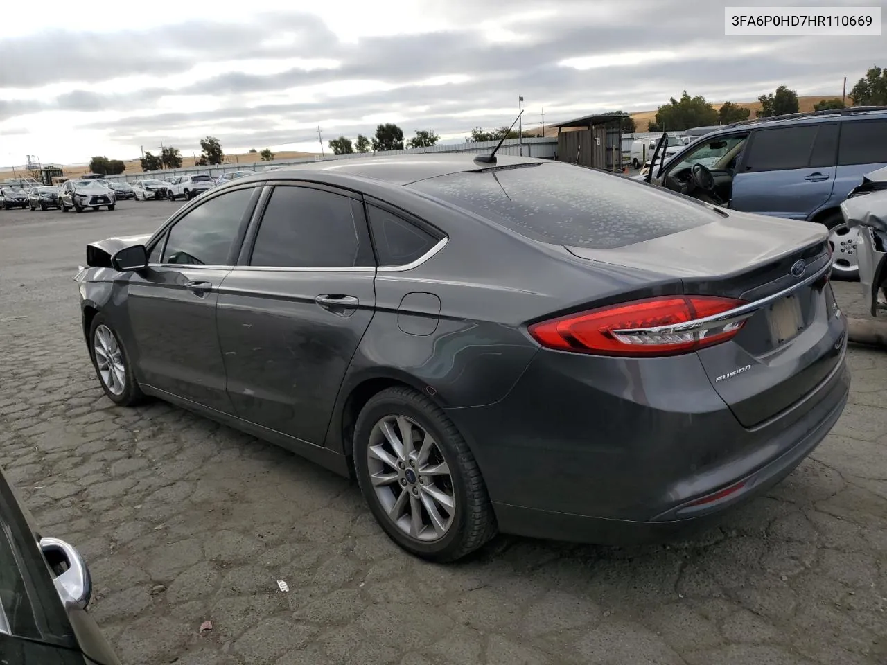 2017 Ford Fusion Se VIN: 3FA6P0HD7HR110669 Lot: 69827074