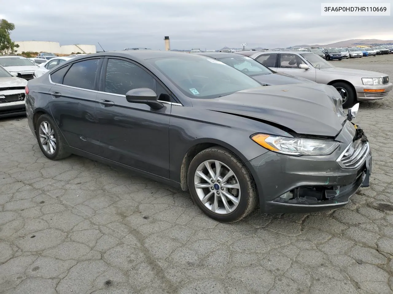 2017 Ford Fusion Se VIN: 3FA6P0HD7HR110669 Lot: 69827074