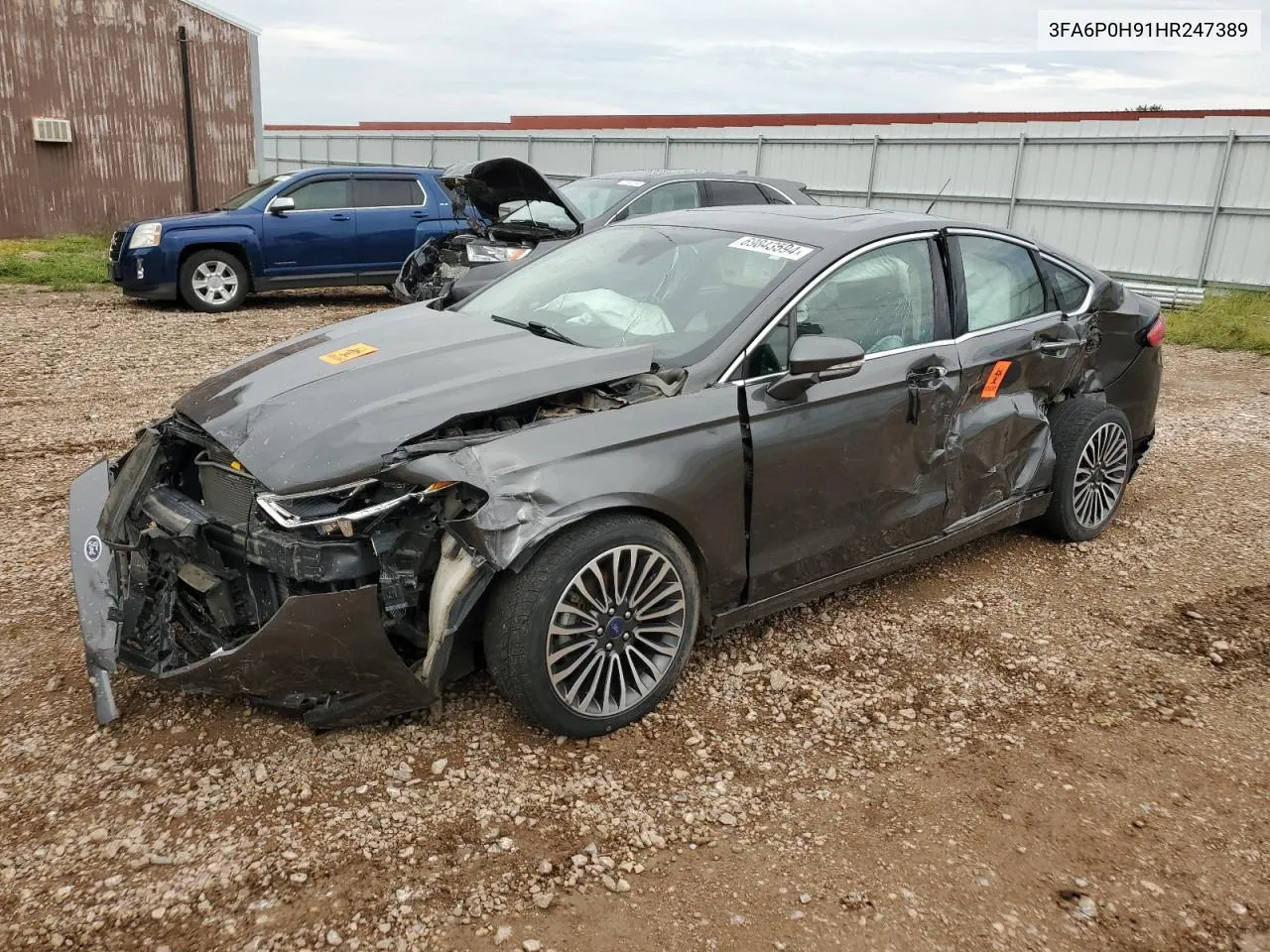 2017 Ford Fusion Se VIN: 3FA6P0H91HR247389 Lot: 69843594