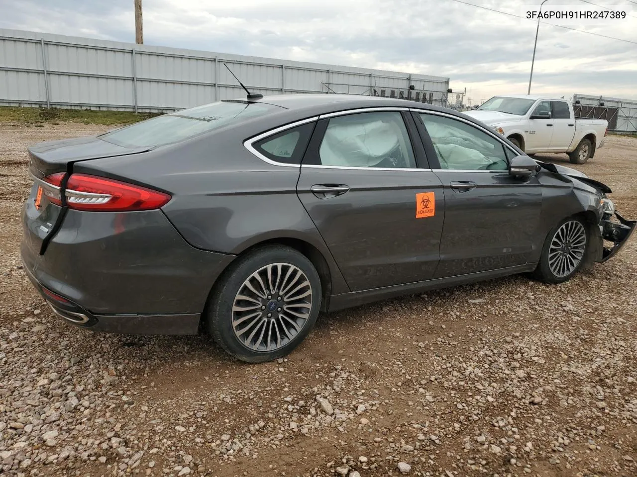 2017 Ford Fusion Se VIN: 3FA6P0H91HR247389 Lot: 69843594