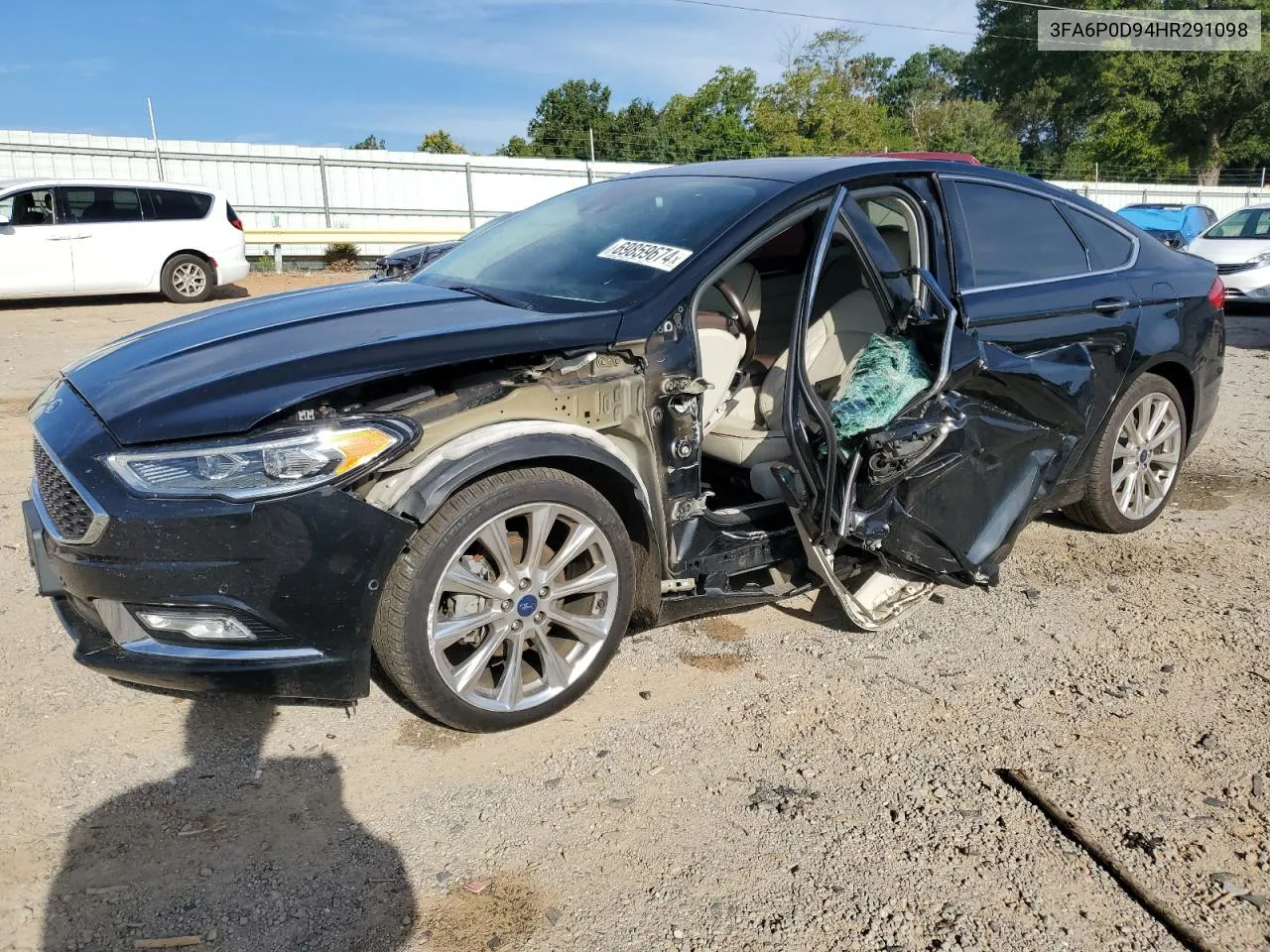 3FA6P0D94HR291098 2017 Ford Fusion Titanium