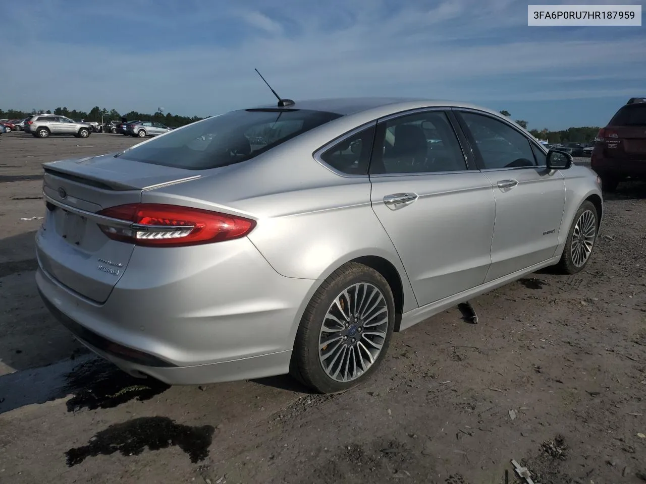 2017 Ford Fusion Titanium Hev VIN: 3FA6P0RU7HR187959 Lot: 69861884