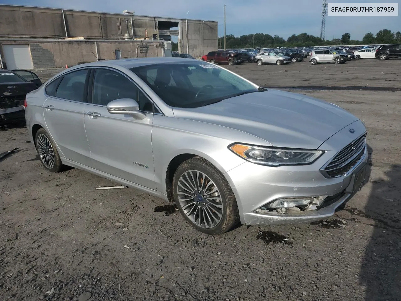 3FA6P0RU7HR187959 2017 Ford Fusion Titanium Hev