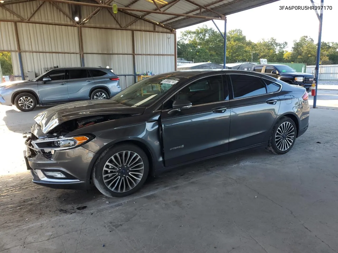 2017 Ford Fusion Titanium Hev VIN: 3FA6P0RU5HR397170 Lot: 69866214