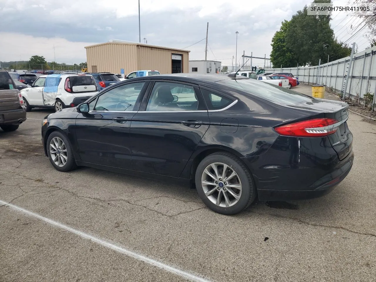 2017 Ford Fusion Se VIN: 3FA6P0H75HR411905 Lot: 69964014