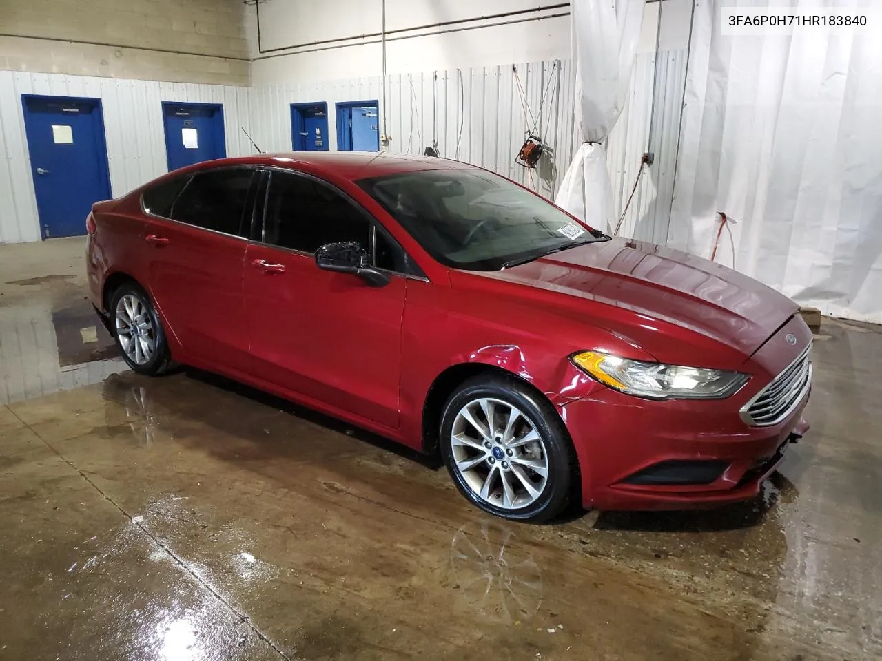 2017 Ford Fusion Se VIN: 3FA6P0H71HR183840 Lot: 70039984