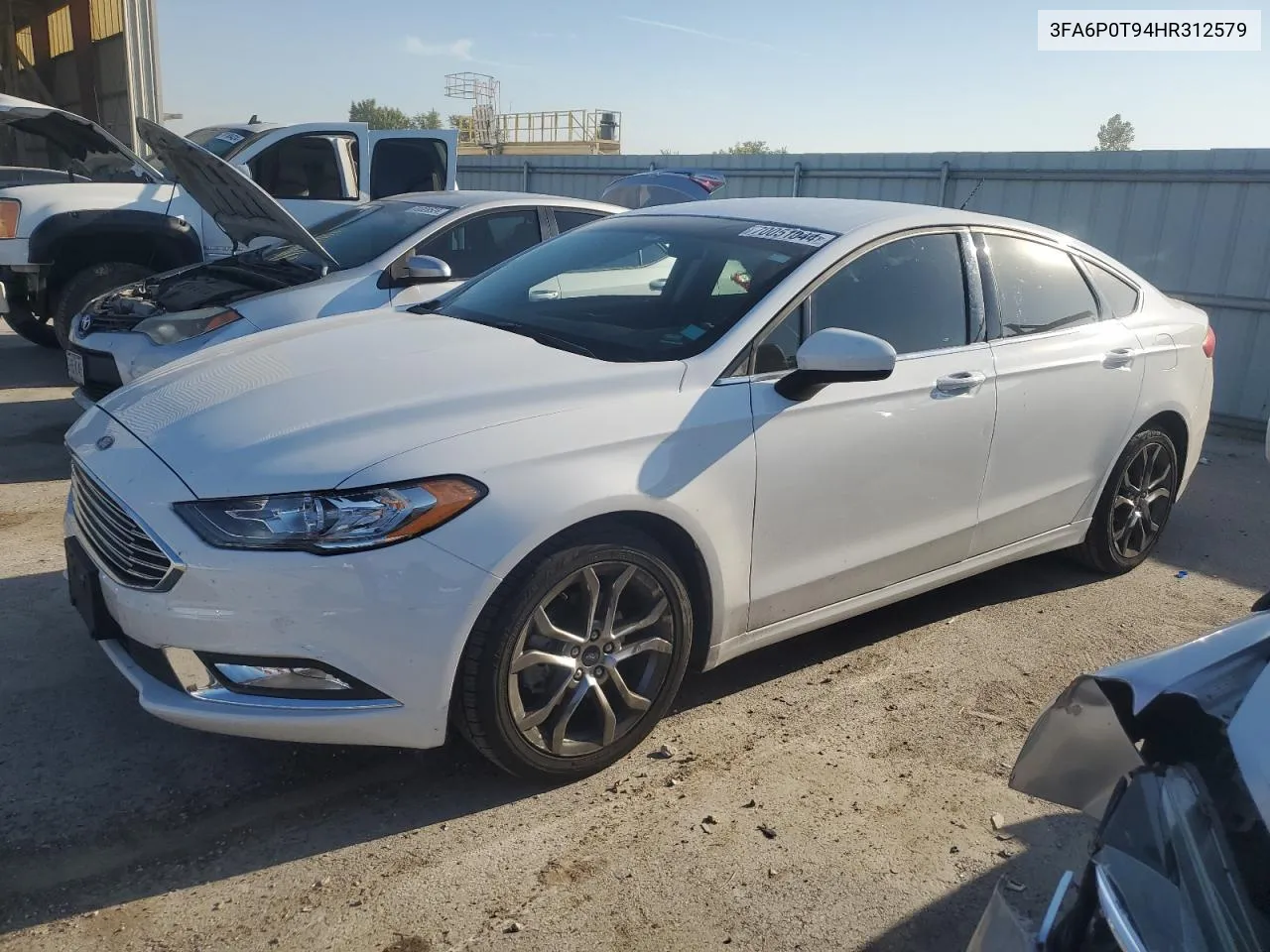 2017 Ford Fusion Se VIN: 3FA6P0T94HR312579 Lot: 70051044