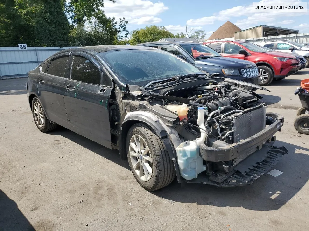 3FA6P0H70HR281242 2017 Ford Fusion Se