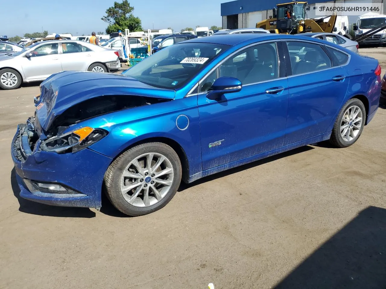 2017 Ford Fusion Titanium Phev VIN: 3FA6P0SU6HR191446 Lot: 70269324