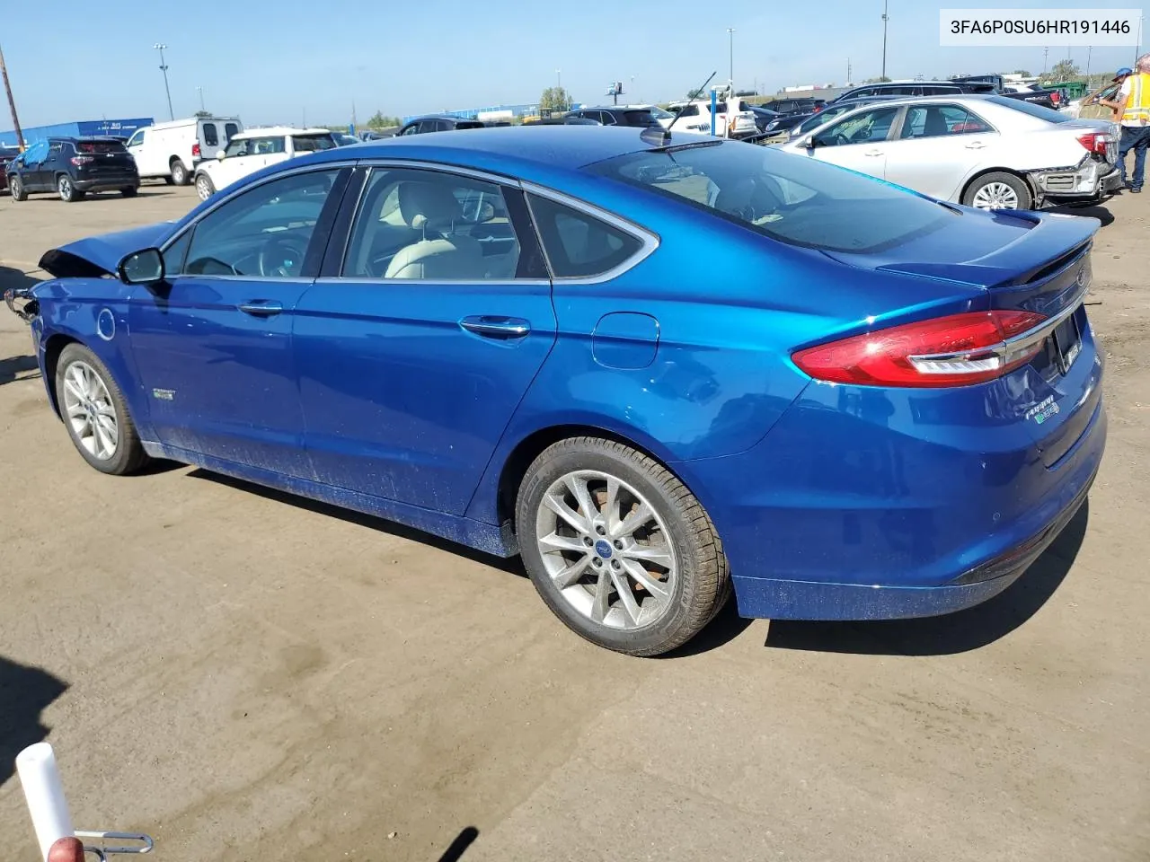 2017 Ford Fusion Titanium Phev VIN: 3FA6P0SU6HR191446 Lot: 70269324