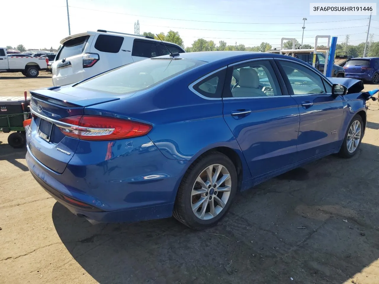 2017 Ford Fusion Titanium Phev VIN: 3FA6P0SU6HR191446 Lot: 70269324