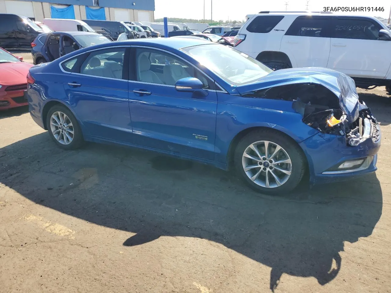 2017 Ford Fusion Titanium Phev VIN: 3FA6P0SU6HR191446 Lot: 70269324