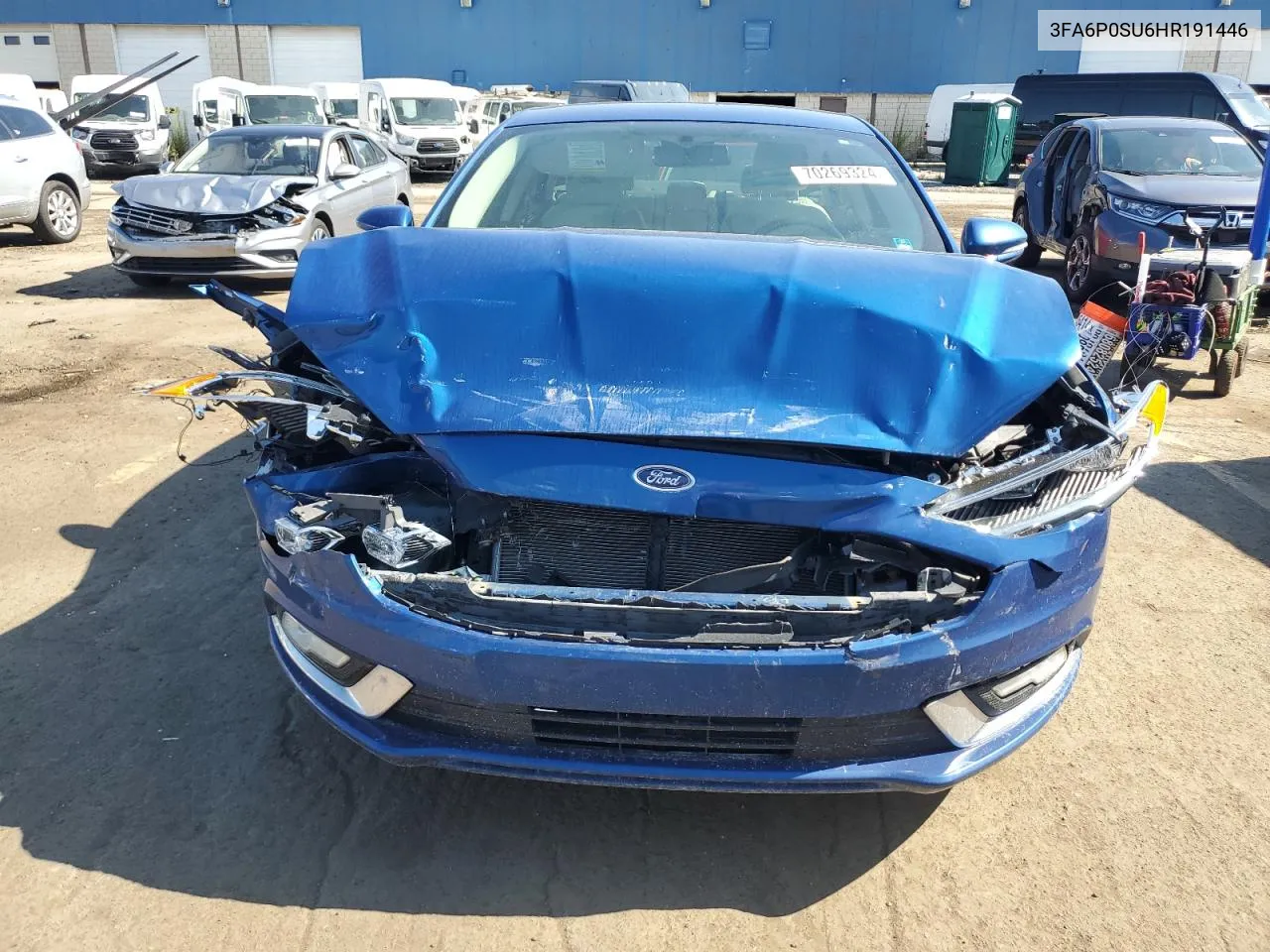 2017 Ford Fusion Titanium Phev VIN: 3FA6P0SU6HR191446 Lot: 70269324