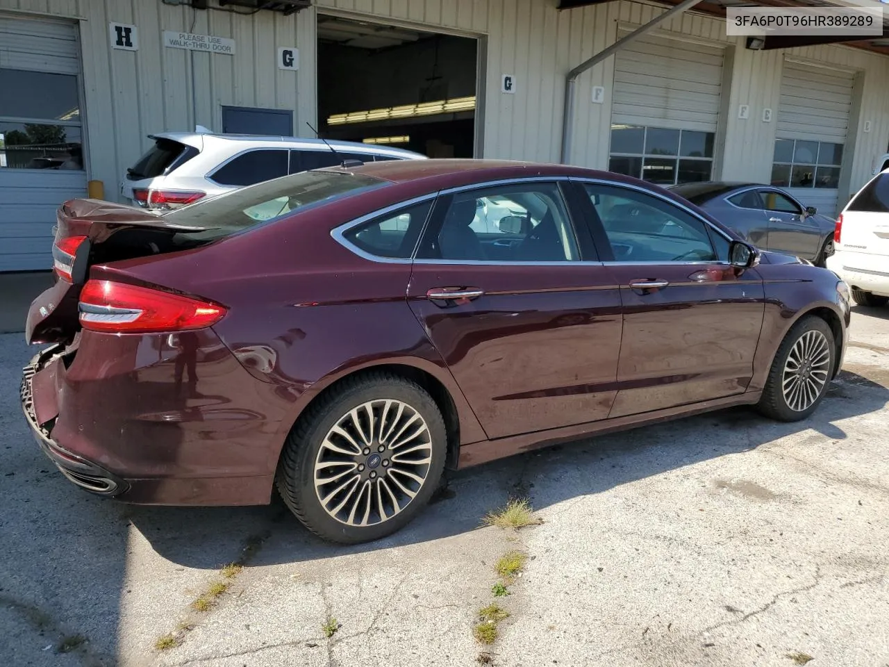 3FA6P0T96HR389289 2017 Ford Fusion Se