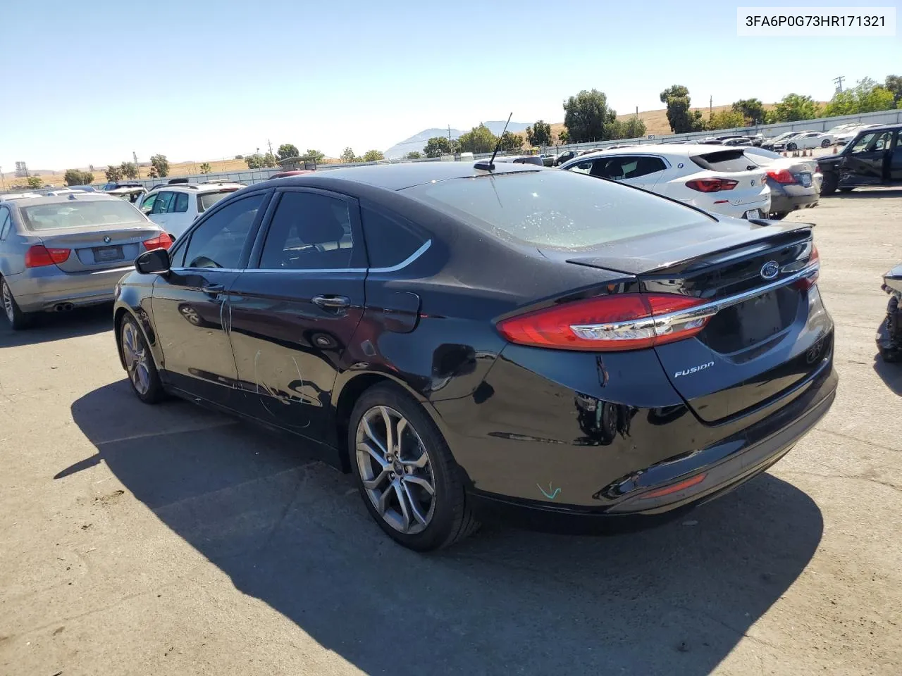 2017 Ford Fusion S VIN: 3FA6P0G73HR171321 Lot: 70487204